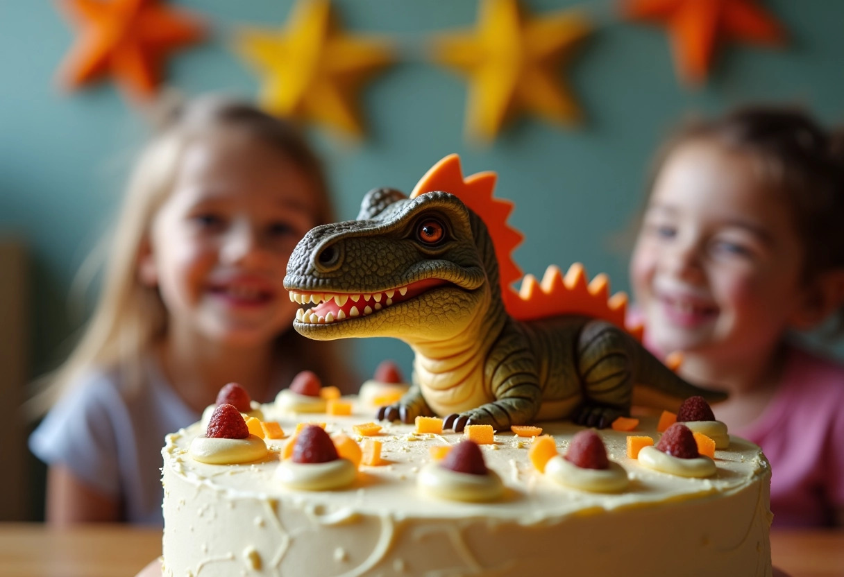 gâteau dinosaure